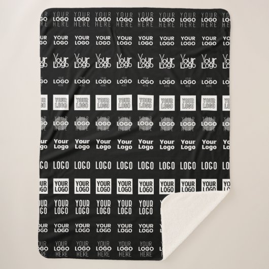 Tot 12 verschillende logo's of geüploade Afbeeldin Sherpa Deken (Voorkant)