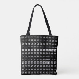 Tot 12 verschillende logo's of geüploade Afbeeldin Tote Bag