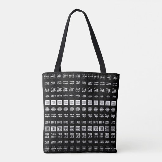 Tot 12 verschillende logo's of geüploade Afbeeldin Tote Bag (Achterkant)