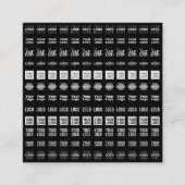 Tot 12 verschillende logo's of geüploade Afbeeldin Vierkante Visitekaartje (Voorkant)