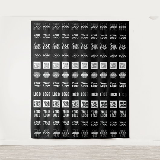 Tot 12 verschillende logo's of geüploade Afbeeldin Wandkleed (Voorkant)