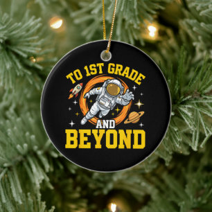 tot 1e klas en verder Astronaut Leerling Keramisch Ornament