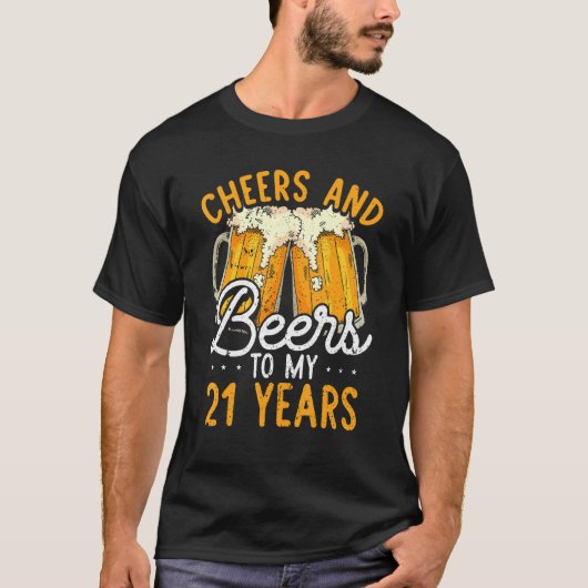 tot 21 jaar 21 jaar 21 jaar t-shirt (Voorkant)