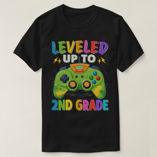 Tot 2e gamer in de klas terug naar schooljongens t-shirt (Design voorkant)