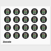 Tot 2e graad gamer terug naar school ronde sticker (Vel)