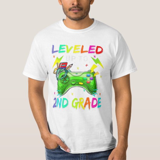 Tot 2e klas videogame t-shirt (Voorkant)