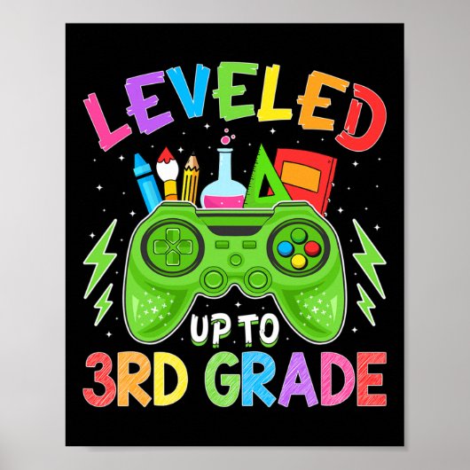 Tot 3de gamer van de rang terug naar school eerst poster (Voorkant)