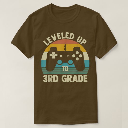 Tot 3e graad terug naar schoolvideospel t-shirt (Design voorkant)