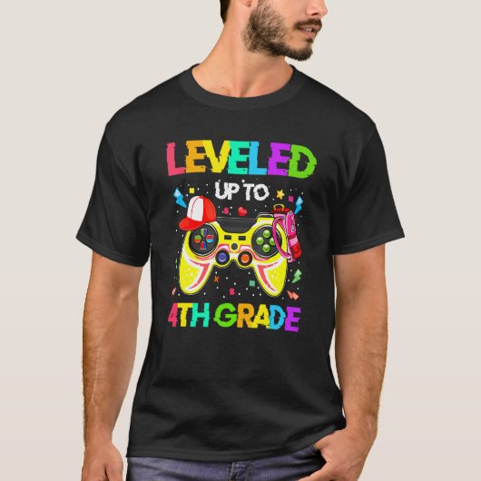 Tot 4 graden gamer terug naar 4 gram school t-shirt (Voorkant)
