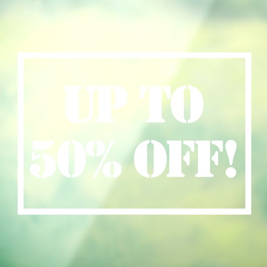 Tot 50% verkoop gebarentaal raamsticker (Vel 3)