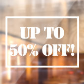 Tot 50% verkoop gebarentaal raamsticker (Vel 2)