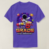 Tot 5e graad en daarna Astronaut terug naar school T-shirt (Design voorkant)