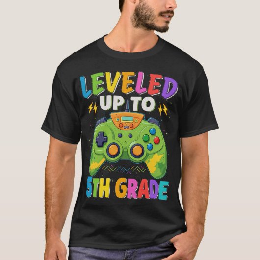 Tot 5e graad gamer terug naar school t-shirt (Voorkant)
