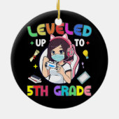 Tot 5e graad terug naar schoolgamer keramisch ornament (Achterkant)