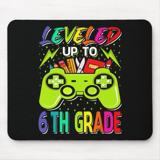 Tot 6e graad gamer terug naar school muismat (Voorkant)