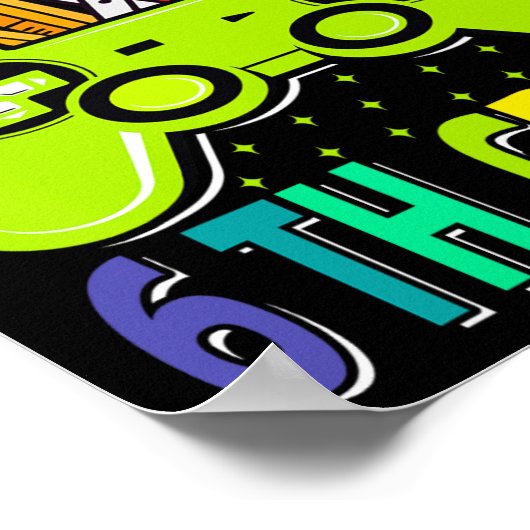 Tot 6e graad gamer terug naar school poster (Hoek)