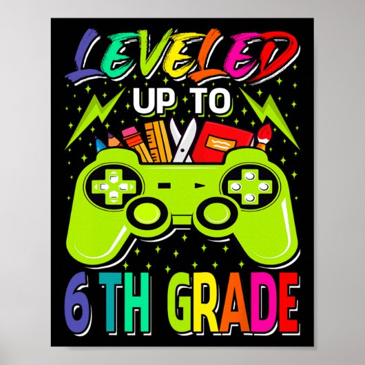 Tot 6e graad gamer terug naar school poster (Voorkant)
