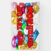 Tot 75% van de retail nu! Verkoopbevordering Spandoek (Verticaal)