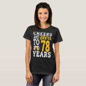 tot 78 jaar Drink 78 jaar bier T-shirt (Voorkant volledig)