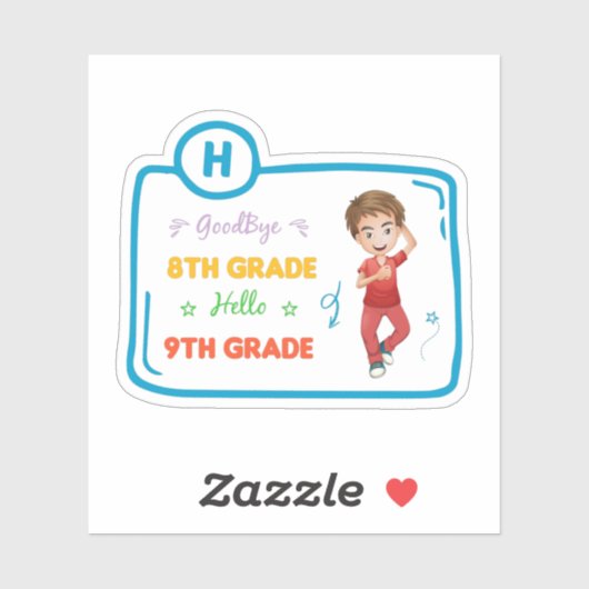 Tot 8 graden hallo 9 graden sticker (Vel)