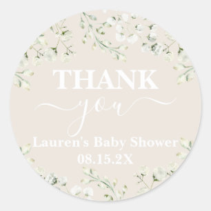 Tot aan de Clouds Baby shower Classic Ronde Sticke Ronde Sticker