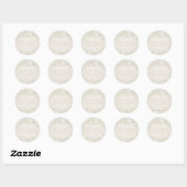 Tot aan de Clouds Baby shower Classic Ronde Sticke Sticker (Vel)