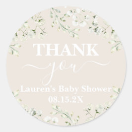 Tot aan de Clouds Baby shower Classic Ronde Sticke Sticker