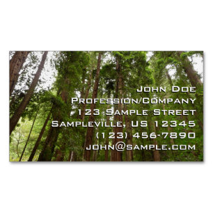 Tot aan de rode bomen I in Muir Woods National Mon Magnetisch Visitekaartje