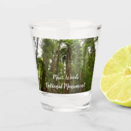 Tot aan de rode bomen I in Muir Woods National Mon Shot Glas
