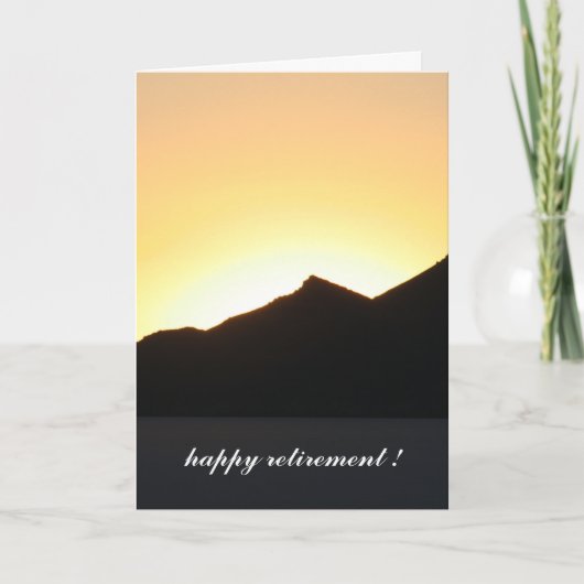 tot aan de zonsondergang kaart (Voorkant)