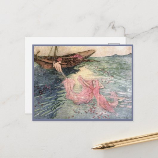 Tot aan het oppervlak van Warwick Goble Briefkaart (Voorkant / Achterkant in situ)