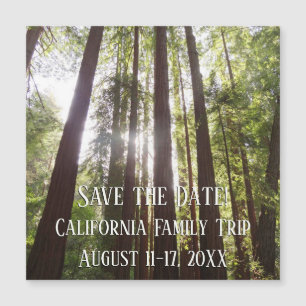 Tot aan Redwoods in de ochtend Save the Date