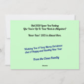 Tot aan uw nek in alligators - Humor - vlak Feestdagenkaart (Achterkant)