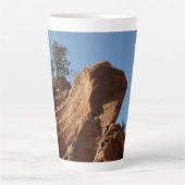 Tot Angels die landt in Zion National Park Latte Mok (Voorkant)