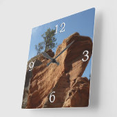 Tot Angels die landt in Zion National Park Vierkante Klok (Hoek)