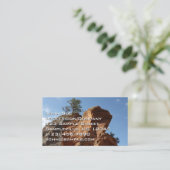 Tot Angels die landt in Zion National Park Visitekaartje (Staand voorkant)