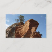 Tot Angels die landt in Zion National Park Visitekaartje (Achterkant)