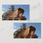 Tot Angels die landt in Zion National Park Visitekaartje (Voorkant / Achterkant)