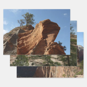 Tot Angel's Landing in Zion National Park Inpakpapier Vel