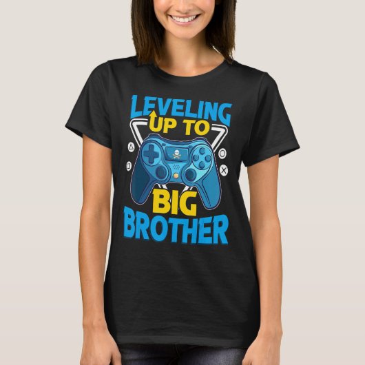 Tot Big Bro Video Game Controller Gamer T-shirt (Voorkant)