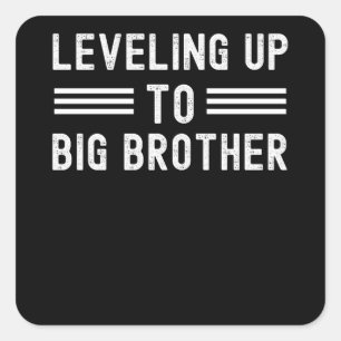 Tot Big Brother New Sibling Vierkante Sticker