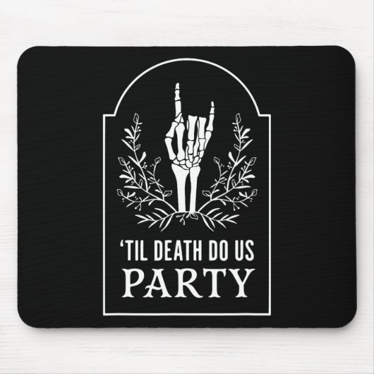 Tot D.eath Do US Party Halloween Skeleton Hand Fl Muismat (Voorkant)