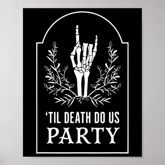 Tot D.eath Do US Party Halloween Skeleton Hand Fl Poster (Voorkant)