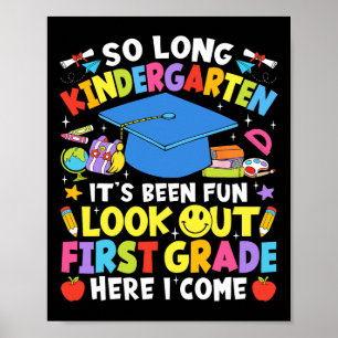 Tot dag Kleuterschool Afstuderen Eerste Klas Hier Poster