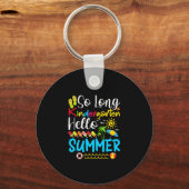 Tot dag kleuterschool graad hallo zomer sleutelhanger (Voorkant)