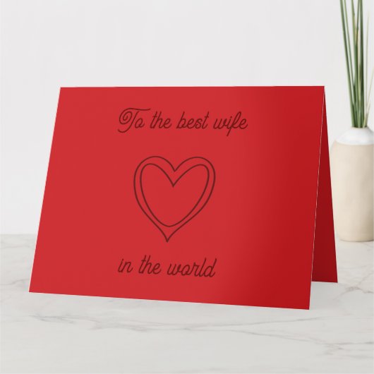 Tot de beste vrouw ter wereld kaart (Voorkant)