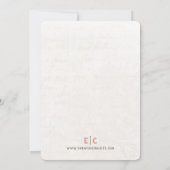 Tot de dood Art Nouveau bruiloft uitnodiging (Achterkant)