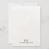 Tot de dood Art Nouveau bruiloft uitnodiging (Achterkant)