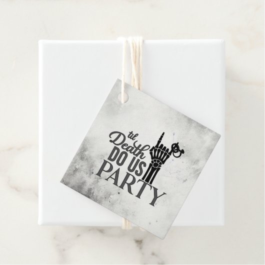 Tot de dood bedankjes labels (In situ)