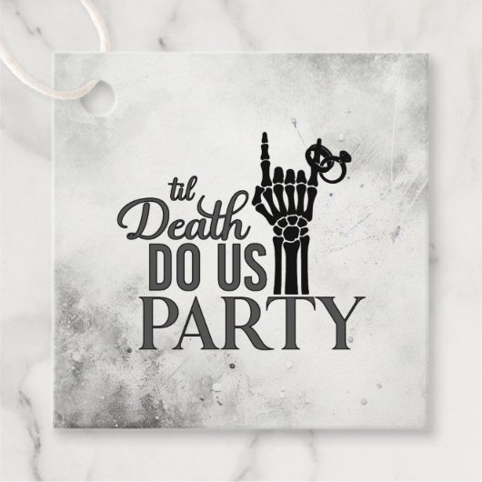 Tot de dood bedankjes labels (Voorkant)